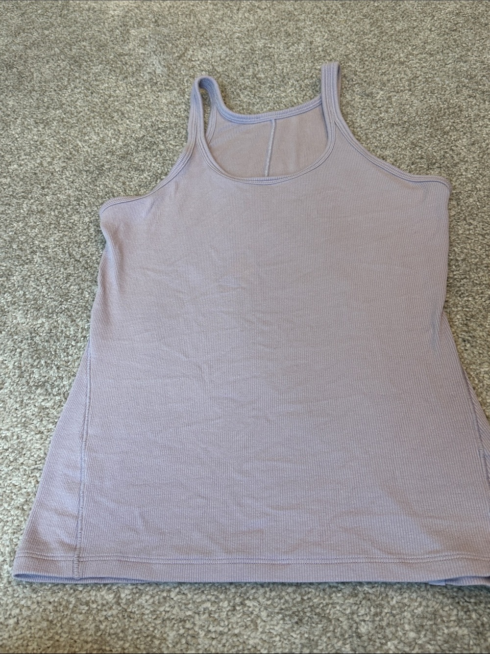 lululemon athletica Lavender Ribbed Tank Top
